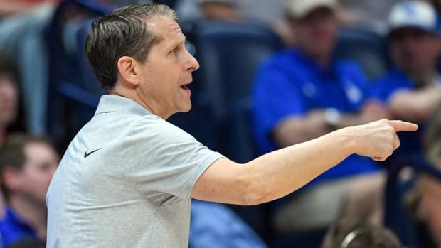 Razorbacks coach Eric Musselman against South Carolina